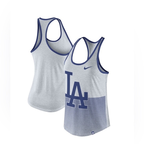 Nike LA Dodgers Tank Top In Gray and Blue M - Picture 1 of 11
